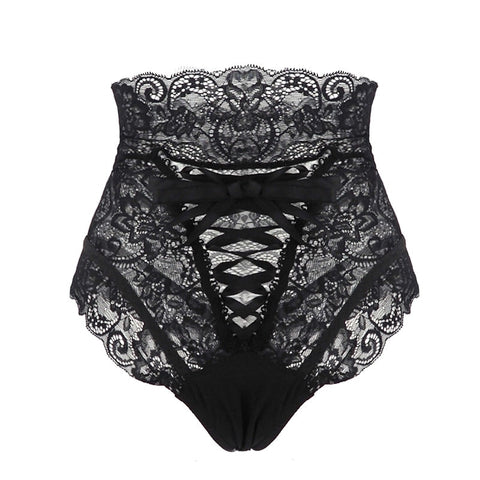 Women High Waist Lace Thongs and G Strings Underwear