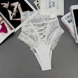 Women High Waist Lace Thongs and G Strings Underwear