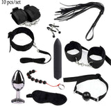 Sex Toys for Couples Exotic Accessories Nylon BDSM Sex Bondage Set Sexy Lingerie Handcuffs Whip Rope Anal Vibrator Sex Products