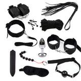 Sex Toys for Couples Exotic Accessories Nylon BDSM Sex Bondage Set Sexy Lingerie Handcuffs Whip Rope Anal Vibrator Sex Products
